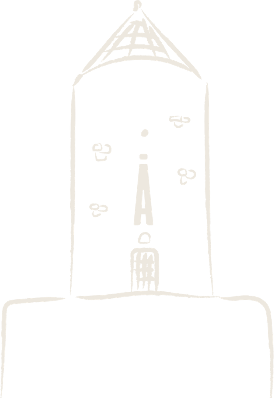 Ilustración del molino del siglo XVII de SĀNTAL en Palma de Mallorca